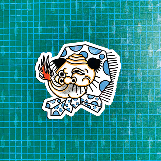 Hyottoko Vinyl Sticker 3.5"