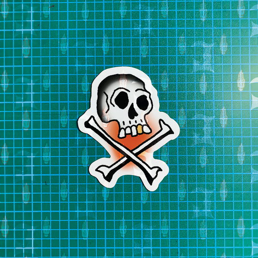 Skull&Bones Vinyl Sticker 3.5"