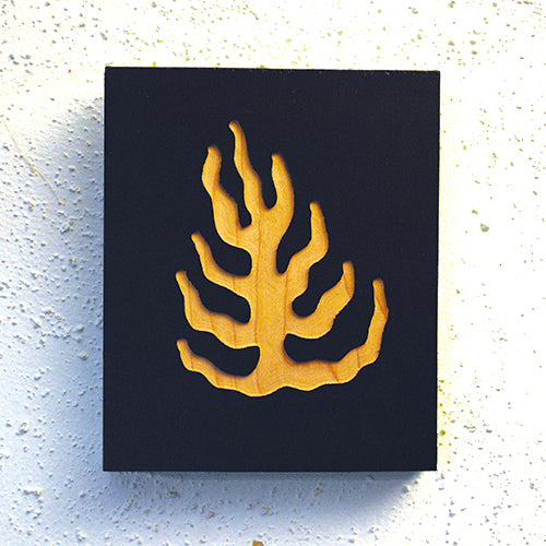 Flame Wood Carving 4.8"x5.8"